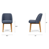 ARTICLE - Alta Dining Chair - Oak and Nocturnal Blue