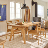 ARTICLE - Wosla Leather Dining Chair - Oak and Taos Tan