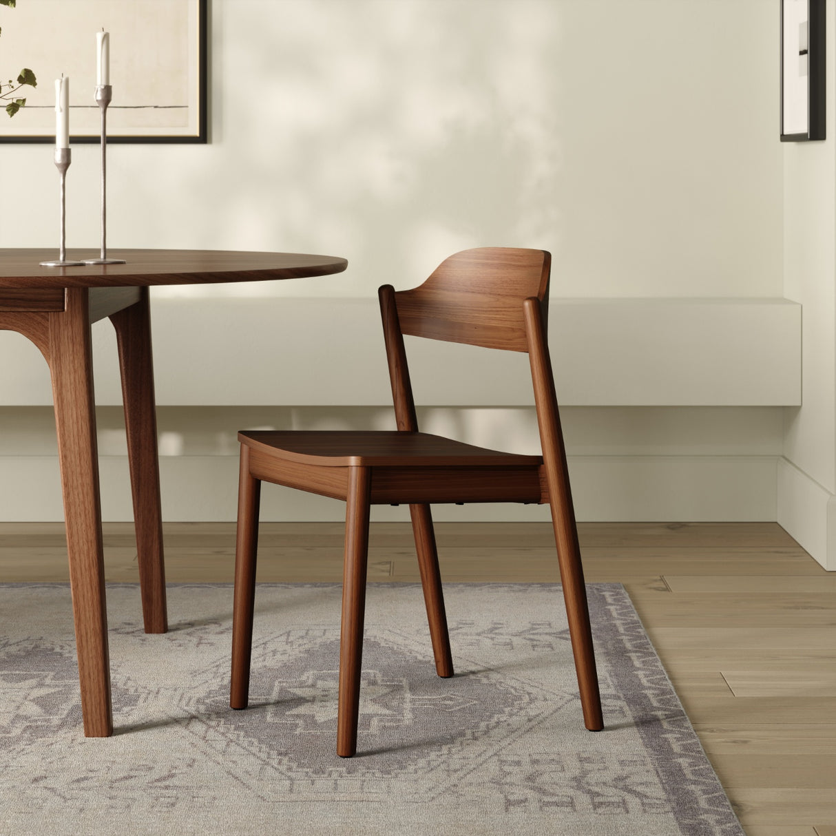 ARTICLE - Sylvo Stackable Dining Chair - Walnut