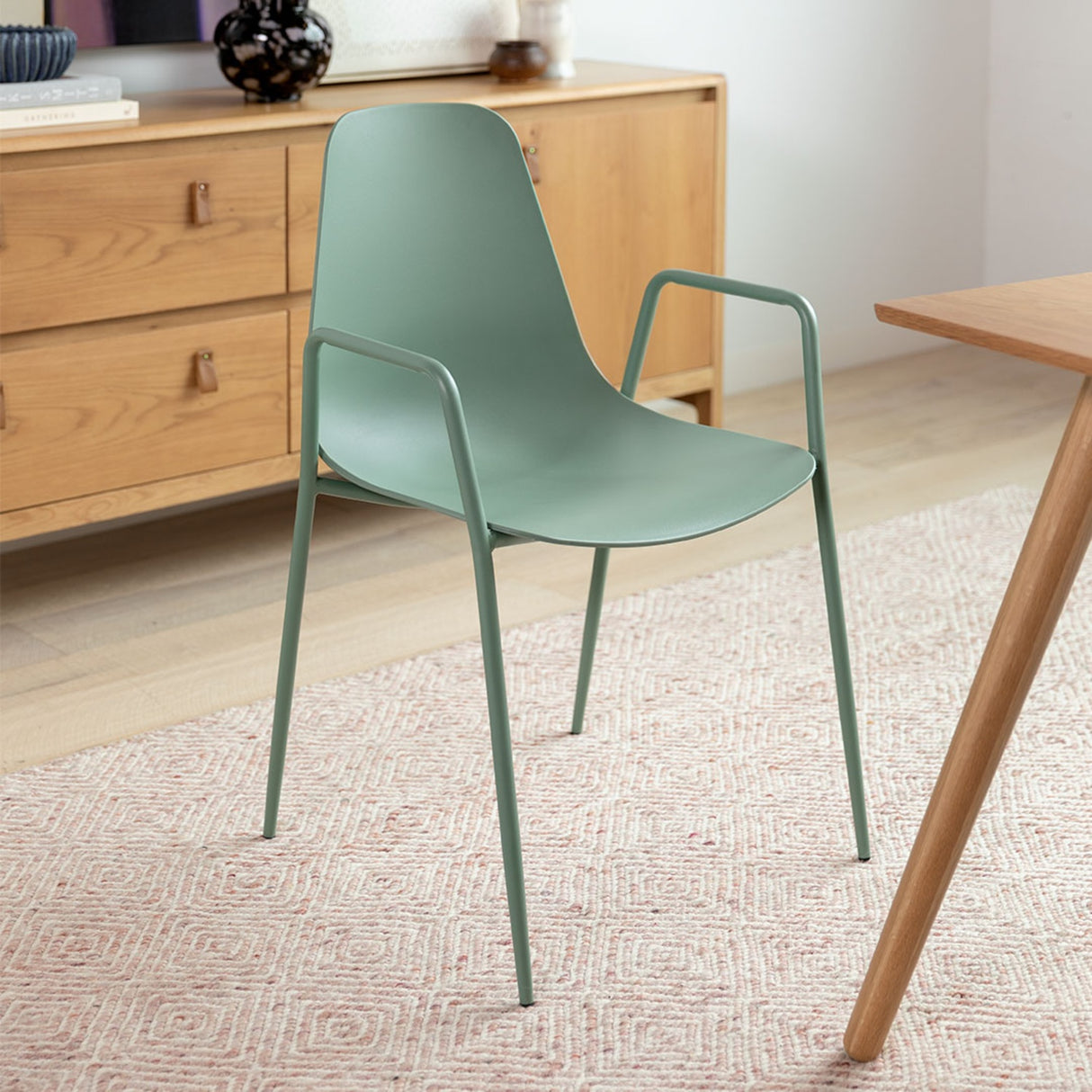 ARTICLE - Svelti Stackable Dining Armchair - Aloe Green