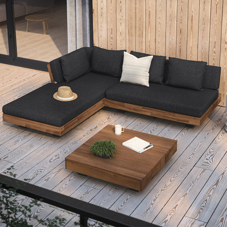 ARTICLE -Lubek 82.5" Outdoor Low Left Sectional - Slate Gray