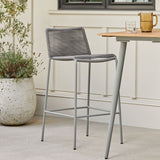 ARTICLE - Zina Outdoor Bar Stool - Heathered Gray