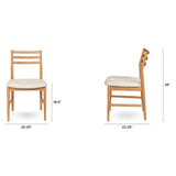 ARTICLE - Wosla Dining Chair - Oak and Bristol Ivory