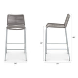 ARTICLE - Zina Outdoor Bar Stool - Heathered Gray