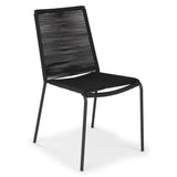 ARTICLE - Zina Outdoor Stackable Dining Chair - Ember Black