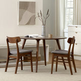 ARTICLE - Seno 47" Round Dining Table - Walnut ( Minor scratches on the surface)