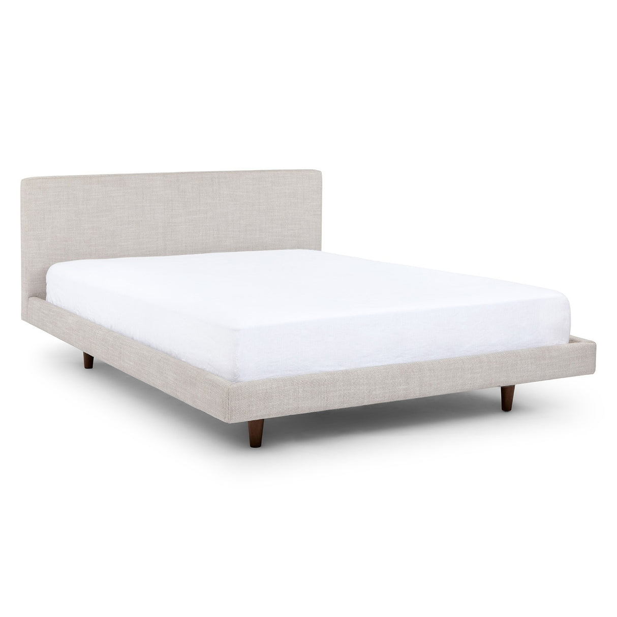 ARTICLE - Tessu Queen Low Profile Upholstered Bed - Clay Taupe