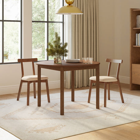 ARTICLE - Heidi 42" Round Dining Table - Walnut