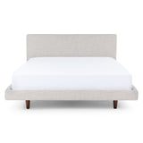 ARTICLE - Tessu Queen Low Profile Upholstered Bed - Clay Taupe