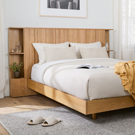 ARTICLE - Basi Queen Bed Frame - Oak