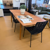 ARTICLE - Zina Outdoor Stackable Dining Chair - Ember Black