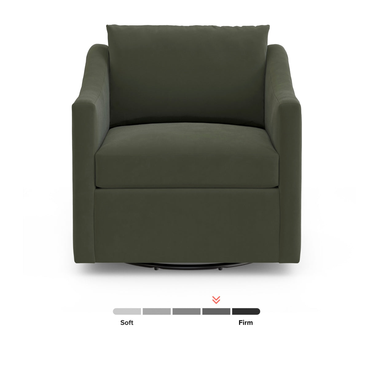 ARTICLE - Landry 32.25" Velvet Swivel Lounge Chair - Hale Fir Green