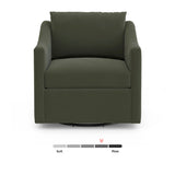 ARTICLE - Landry 32.25" Velvet Swivel Lounge Chair - Hale Fir Green