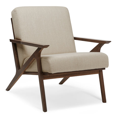 ARTICLE - Otio 26" Lounge Chair - Walnut and Welsh Taupe