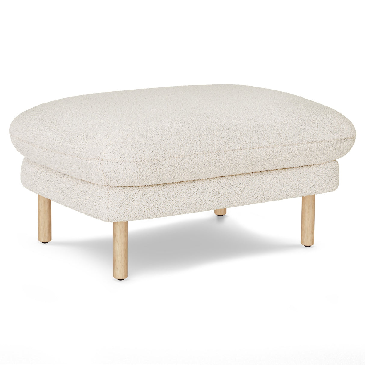 ARTICLE - Sanders 35.5" Ottoman - Ivory Wool Bouclé