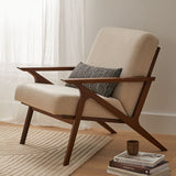 ARTICLE - Otio 26" Lounge Chair - Walnut and Welsh Taupe