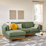 ARTICLE - Timber 93" Left Sectional - Olio Green