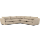 ARTICLE - Leigh 126" Modular Corner Sectional - Silver Taupe