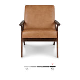 ARTICLE - Otio 26 Leather Lounge Chair - Walnut and Toscana Tan