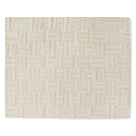 ARTICLE - Clyde 8 x 10 Wool Rug - Textured Ivory