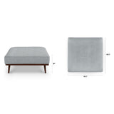 ARTICLE - Rhett 38.5" Ottoman - Harbor Gray