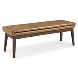 ARTICLE - Chantel 56" Leather Bench - Toscana Tan