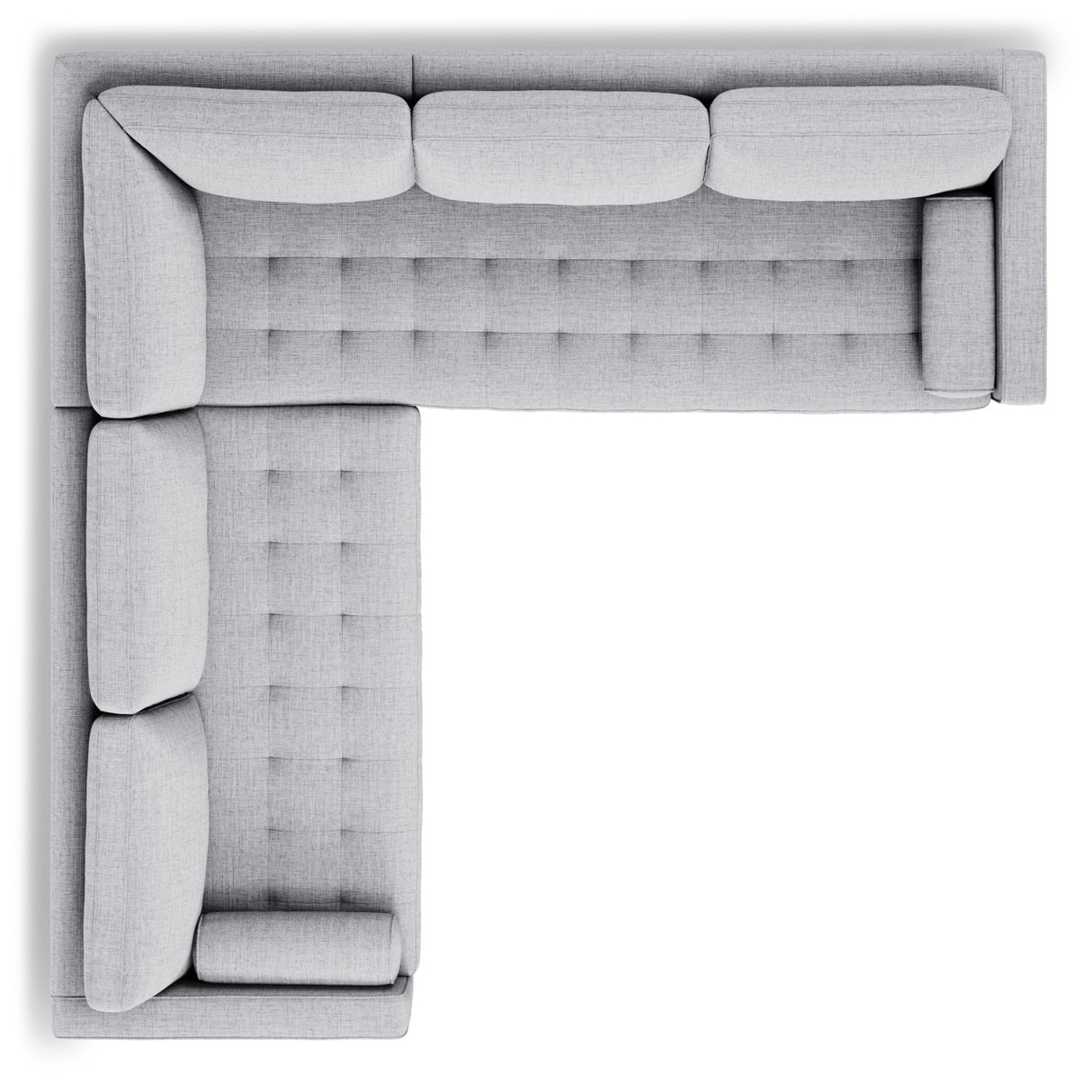 ARTICLE - Sven 107" Tufted Corner Sectional - Stone Gray