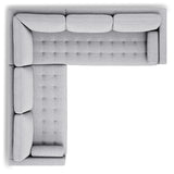 ARTICLE - Sven 107" Tufted Corner Sectional - Stone Gray