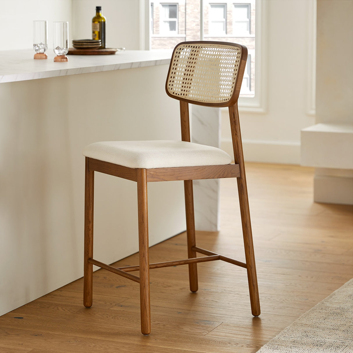 ARTICLE - Netro Counter Stool - Smoked Oak