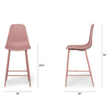 ARTICLE - Svelti Counter Stool - Dusty Pink