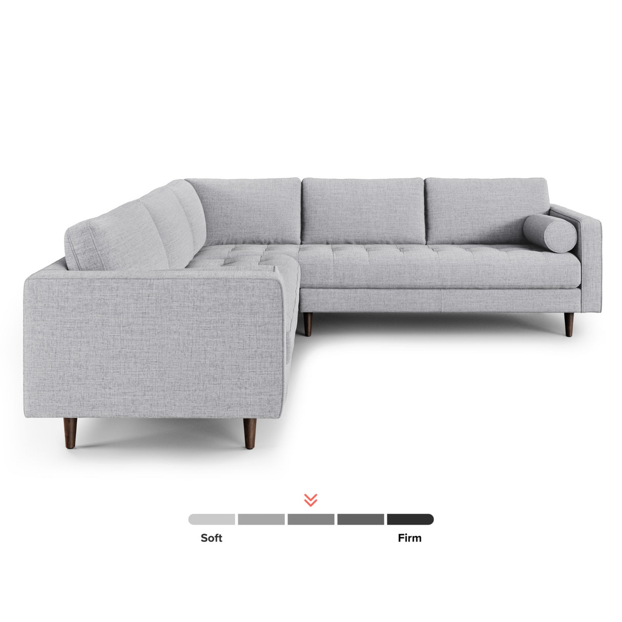 ARTICLE - Sven 107" Tufted Corner Sectional - Stone Gray