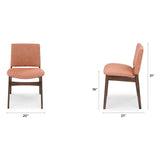 ARTICLE - Nosh Dining Chair - Walnut and Rosehip Orange
