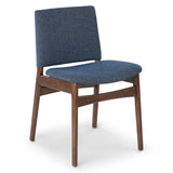 ARTICLE - Nosh Dining Chair - Walnut and Denim Blue