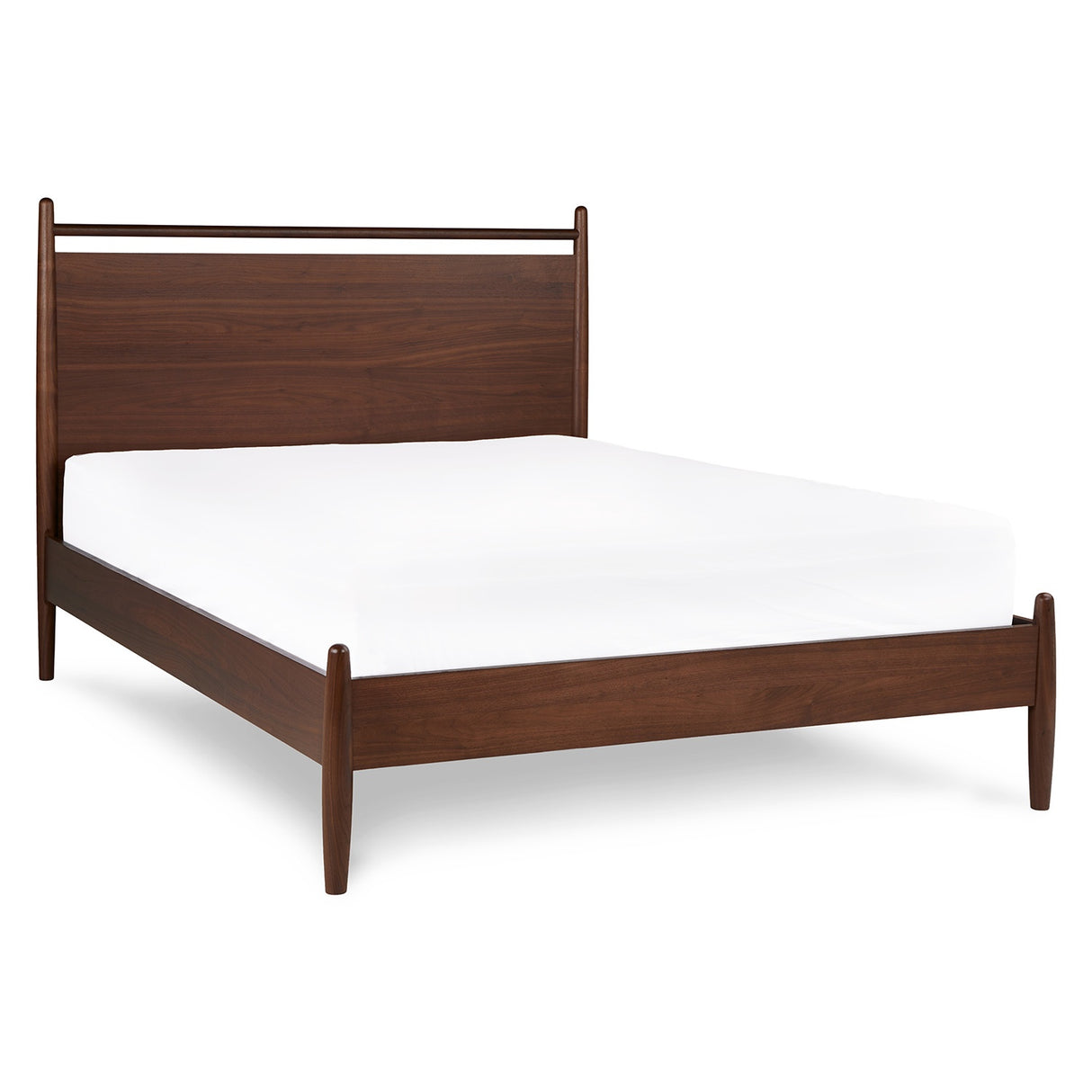 ARTICLE - Lenia Full Panel Bed - Walnut