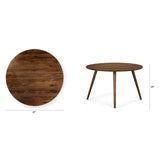 ARTICLE - Seno 47" Round Dining Table - Walnut