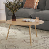 ARTICLE - Amoeba 35.5" Round Coffee Table - White Oak