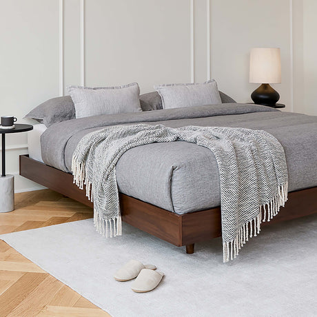 ARTICLE - Basi King Bed Frame - Walnut