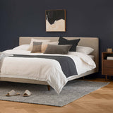 ARTICLE - Tessu King Low Profile Upholstered Bed - Clay Taupe