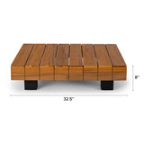 ARTICLE - Lubek 32.5" Outdoor Coffee Table - Tuscan Brown