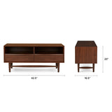 ARTICLE - Lenia 42" Low Media Unit - Walnut