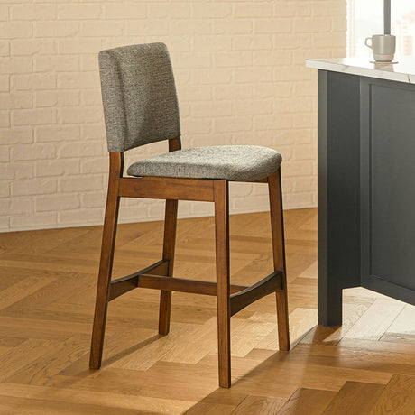 ARTICLE - Nosh Counter Stool - Walnut and Quarry Gray