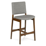 ARTICLE - Nosh Counter Stool - Walnut and Quarry Gray