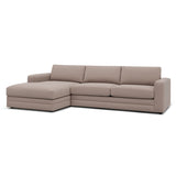 ARTICLE - Riley 118" Left Storage Sleeper Sectional - Napa Quartz