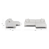 ARTICLE - Abisko 94.5" Right Sectional - Quartz White