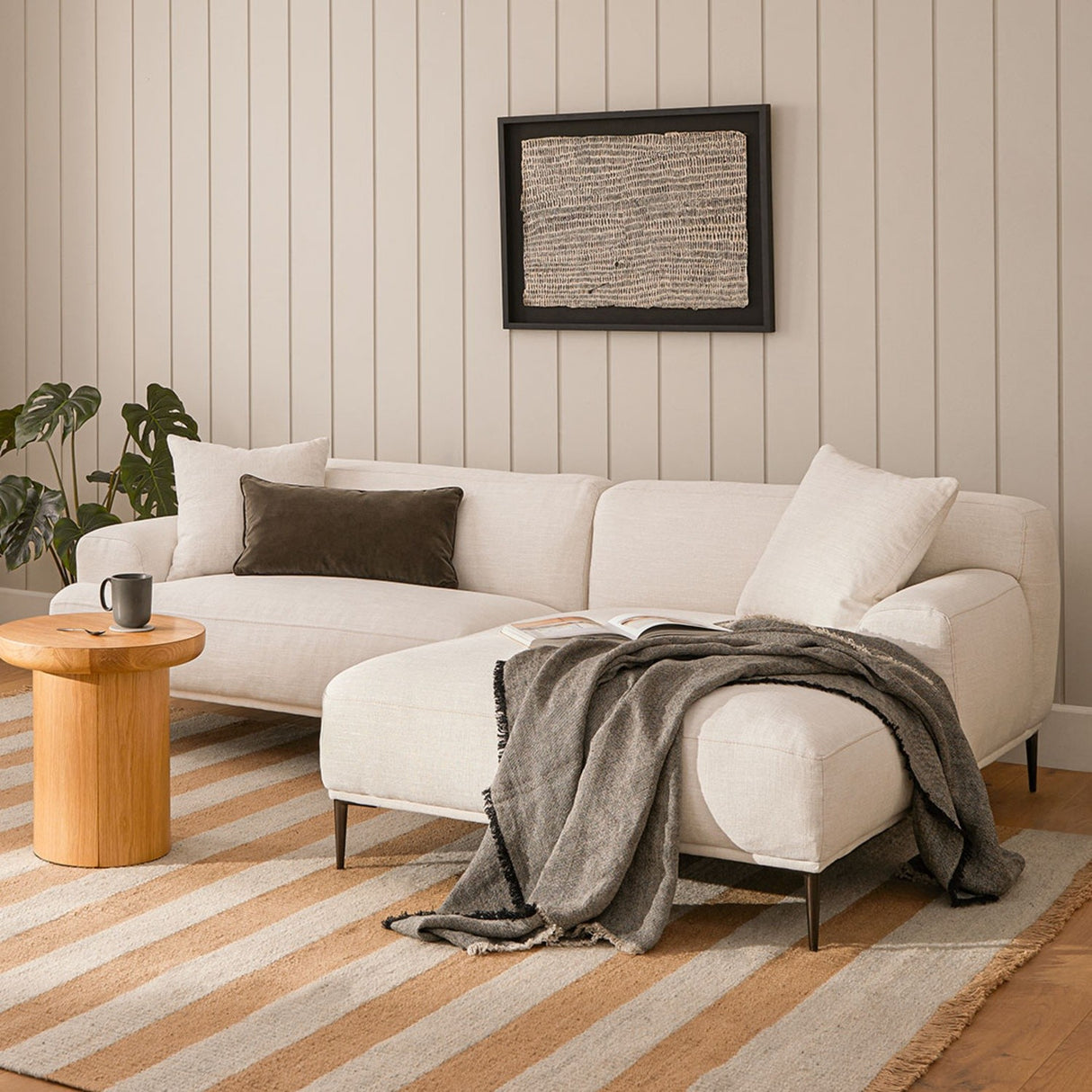 ARTICLE - Abisko 94.5" Right Sectional - Quartz White