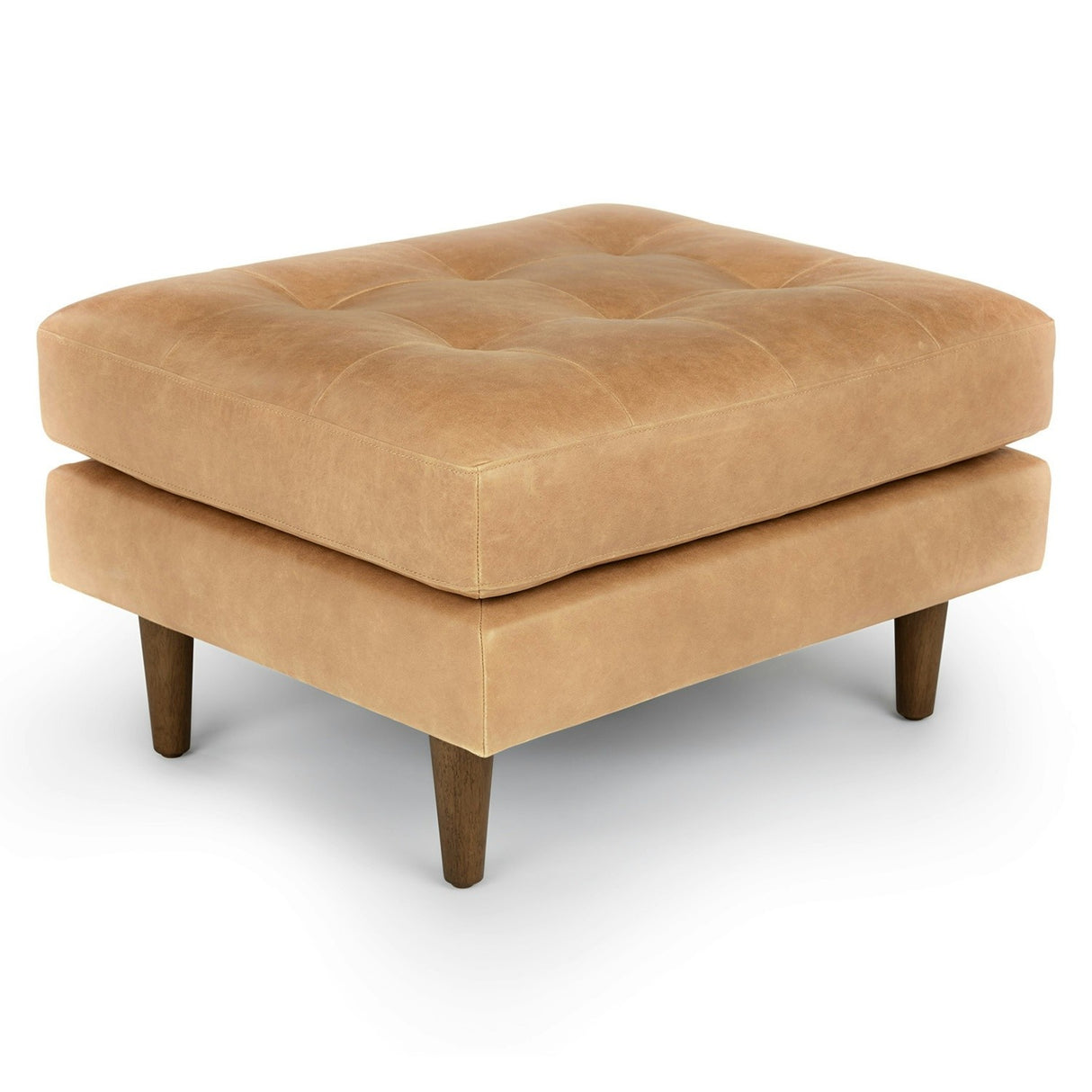 ARTICLE - Sven 30" Leather Ottoman - Charme Tan