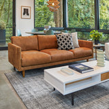 ARTICLE - Nirvana 81" Leather Sofa - Dakota Tan