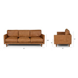 ARTICLE - Nirvana 81" Leather Sofa - Dakota Tan