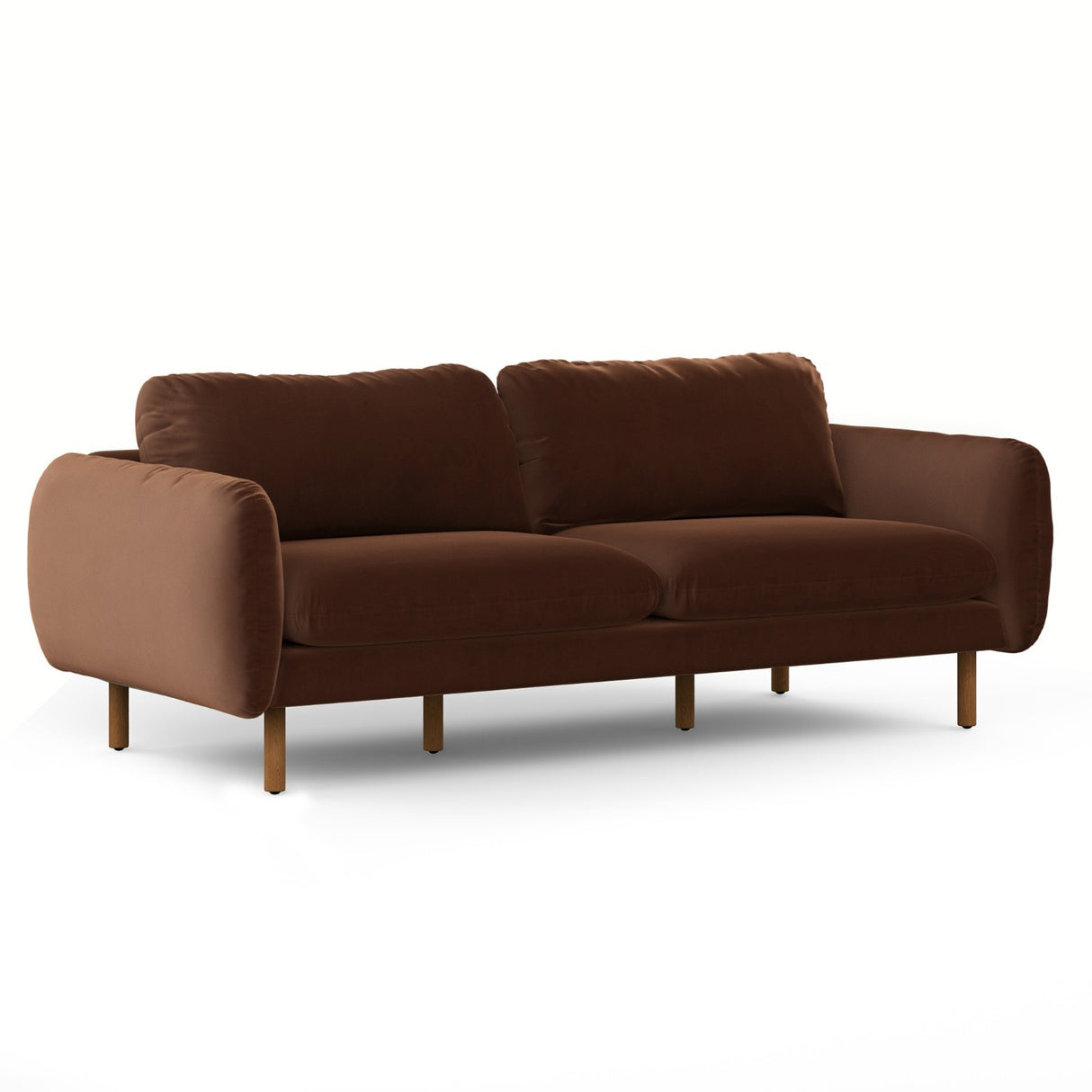 ARTICLE - Sanders 85.5" Velvet Sofa - Plush Pacific Brown