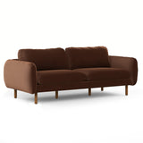 ARTICLE - Sanders 85.5" Velvet Sofa - Plush Pacific Brown